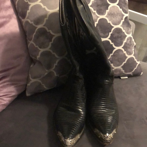 Black authentic cowgirl boots - Picture 2 of 4